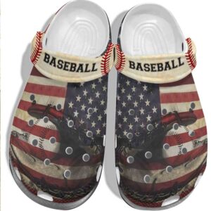 America Baseball Shoes Crocs Clog For Batter-Baseball Shoes Crocbland Clog For Men Women