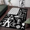 American Firefighter Rug Sport Decor Gift Floor Decor Living Room Carpet Rug Area Rug - 63f5b77aa904