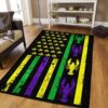 American Flag Crawfish Mardi Gras Rug Sport Decor Gift Floor Decor Living Room Carpet Rug Area Rug - 0cfc0c050fa4