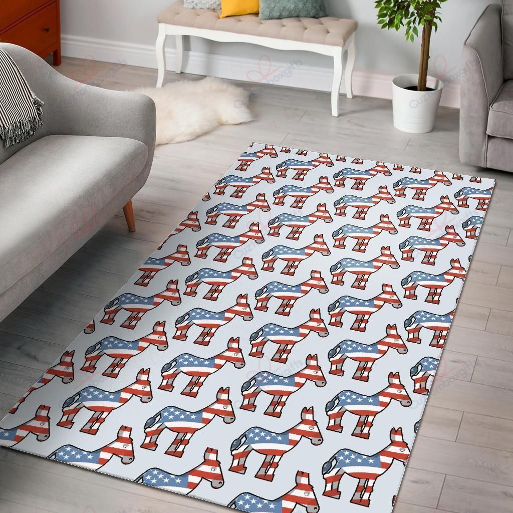 American Flag Donkey Rug Sport Decor Gift Floor Decor Living Room Carpet Rug Area Rug - 561baf8e6214 American Flag Donkey Rug Sport Decor Gift Floor Decor Living Room Carpet Rug Area Rug - 561baf8e6214