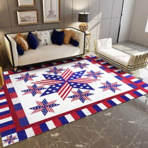 American Flag Rug Sport Decor Gift Floor Decor Living Room Carpet Rug Area Rug - fdb25d784ee4