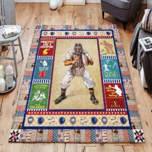 American Football 01 Rug Sport Decor Gift Floor Decor Living Room Carpet Rug Area Rug - 00f6c0ddae61