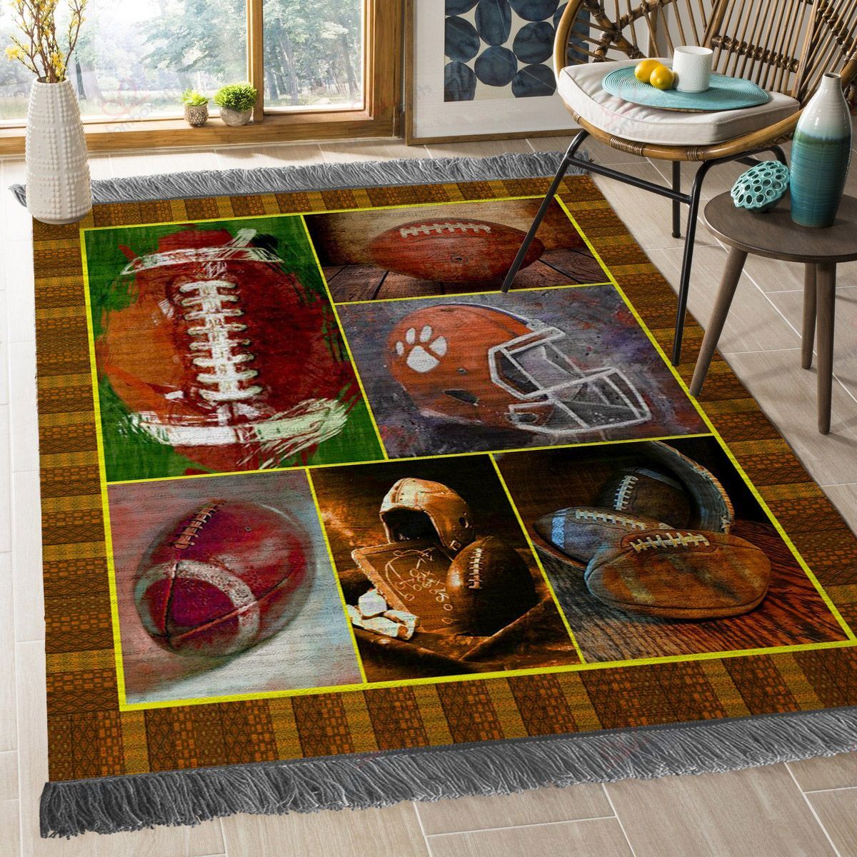 American Football Rug Sport Decor Gift Floor Decor Living Room Carpet Rug Area Rug - 526a74a13777 American Football Rug Sport Decor Gift Floor Decor Living Room Carpet Rug Area Rug - 526a74a13777