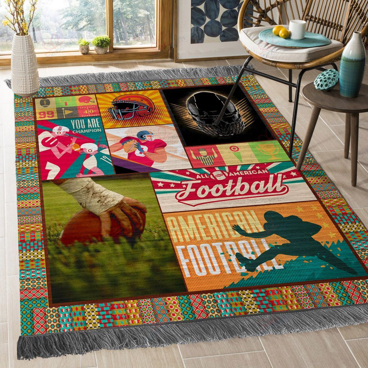 American Football Rug Sport Decor Gift Floor Decor Living Room Carpet Rug Area Rug - 20393a4e42b6 American Football Rug Sport Decor Gift Floor Decor Living Room Carpet Rug Area Rug - 20393a4e42b6