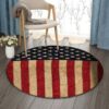 American Round Carpet Floor Rug Living Room Bedroom Decor Round Area Rug Carpet