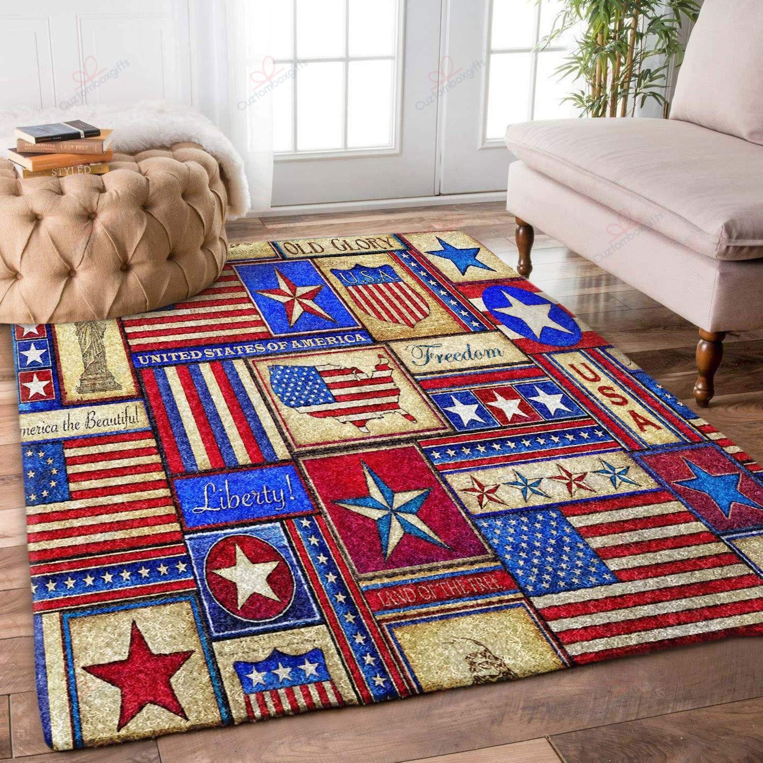 American Liberty Rug Sport Decor Gift Floor Decor Living Room Carpet Rug Area Rug - ccc4e7a39c97 American Liberty Rug Sport Decor Gift Floor Decor Living Room Carpet Rug Area Rug - ccc4e7a39c97