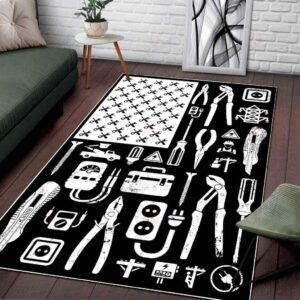American Lineman Rug Sport Decor Gift Floor Decor Living Room Carpet Rug Area Rug - 37f0d7283931