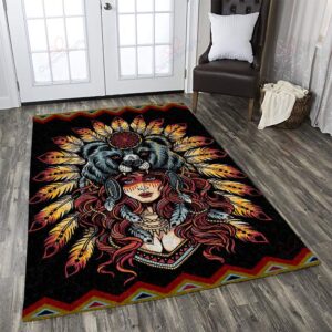 American Native Bear Rug Sport Decor Gift Floor Decor Living Room Carpet Rug Area Rug - bed7bc93507d