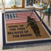American Soldier Rug Sport Decor Gift Floor Decor Living Room Carpet Rug Area Rug - 67d54405fb1c