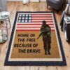 American Soldier Rug Sport Decor Gift Floor Decor Living Room Carpet Rug Area Rug - 4eab3c4d4d6b