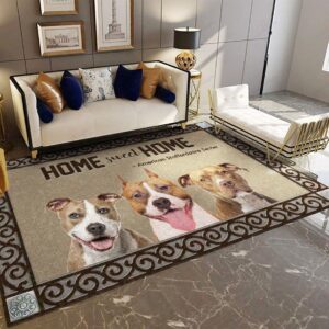 American Staffordshire Terrier Home Sweet Home Rug Sport Decor Gift Floor Decor Living Room Carpet Rug Area Rug - ff8170222f45