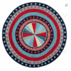 American Whirligig Round Carpet Floor Rug Living Room Bedroom Decor Round Area Rug Carpet