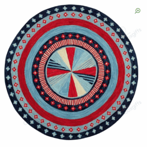 American Whirligig Round Carpet Floor Rug Living Room Bedroom Decor Round Area Rug Carpet