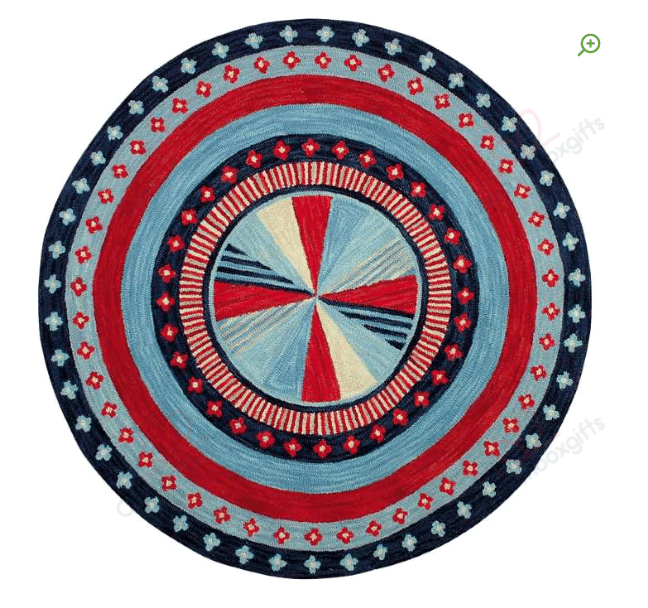 American Whirligig Round Carpet Floor Rug Living Room Bedroom Decor Round Area Rug Carpet American Whirligig Round Carpet Floor Rug Living Room Bedroom Decor Round Area Rug Carpet