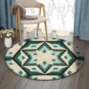 Amish Round Carpet Floor Rug Living Room Bedroom Decor Round Area Rug Carpet