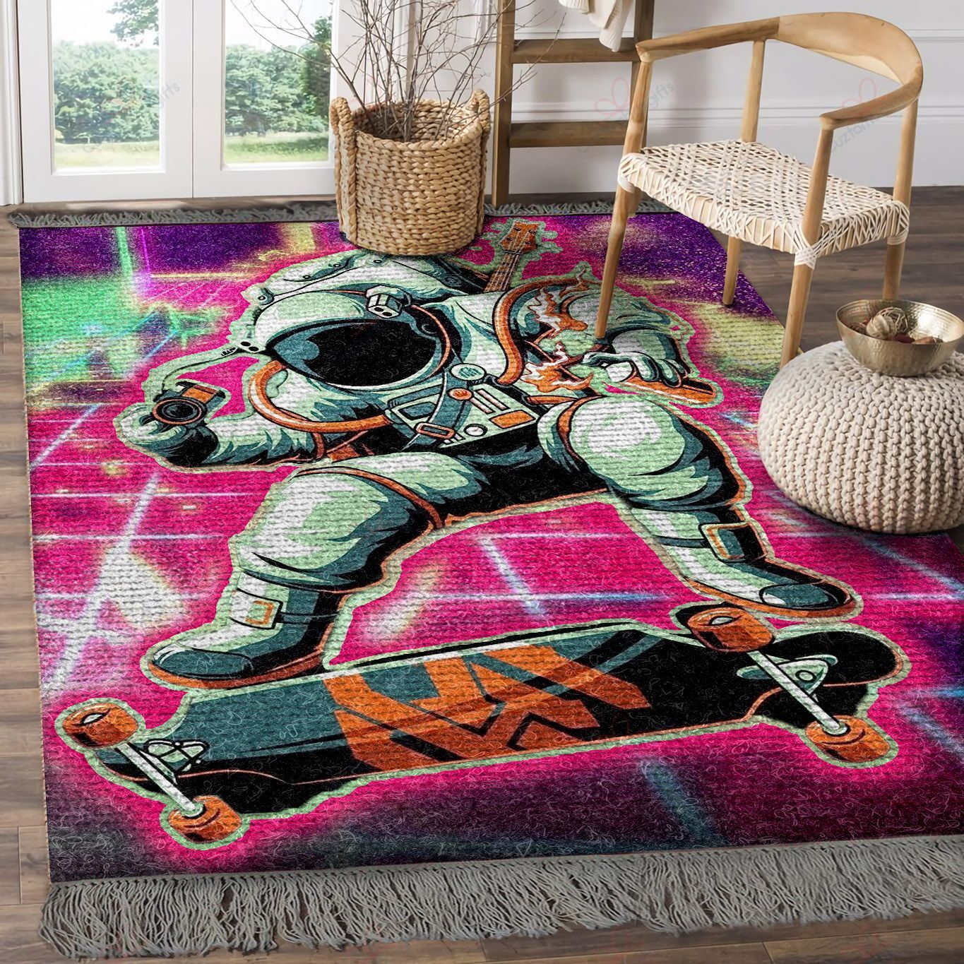An Astronaut Is Playing Skateboarding Rug Sport Decor Gift Floor Decor Living Room Carpet Rug Area Rug - 8430b0164785 An Astronaut Is Playing Skateboarding Rug Sport Decor Gift Floor Decor Living Room Carpet Rug Area Rug - 8430b0164785