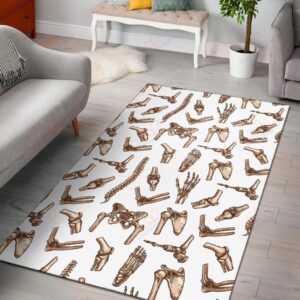 Anatomy Bone Pattern Rug Sport Decor Gift Floor Decor Living Room Carpet Rug Area Rug - f245b8e5fbb4