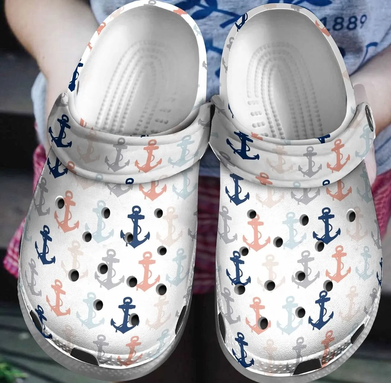 Anchor 3D Personalized Clog Custom Crocs Comfortablefashion Style Comfortable For Women Men Kid Print 3D Anchor 3D Personalized Clog Custom Crocs Comfortablefashion Style Comfortable For Women Men Kid Print 3D