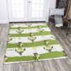 Anchor And Floral Pattern Rug Sport Decor Gift Floor Decor Living Room Carpet Rug Area Rug - 83a4157f8625