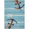 Anchor Hitch Light Blue Dark Blue Rug Sport Decor Gift Floor Decor Living Room Carpet Rug Area Rug - c94ffd6db522