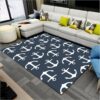 Anchor Pattern 2 Rug Sport Decor Gift Floor Decor Living Room Carpet Rug Area Rug - 20d07e1b1bfe