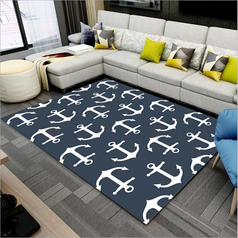 Anchor Pattern 2 Rug Sport Decor Gift Floor Decor Living Room Carpet Rug Area Rug - 20d07e1b1bfe Anchor Pattern 2 Rug Sport Decor Gift Floor Decor Living Room Carpet Rug Area Rug - 20d07e1b1bfe