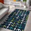 Anchor Pattern 3 Rug Sport Decor Gift Floor Decor Living Room Carpet Rug Area Rug - 47e75bbaa5d5