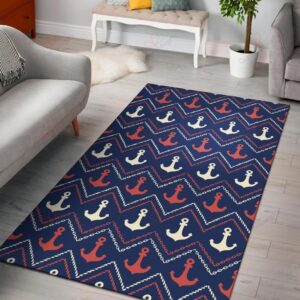 Anchor Pattern 7 Rug Sport Decor Gift Floor Decor Living Room Carpet Rug Area Rug - 8af50e9f5e88