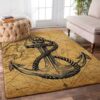 Anchor Symbol 1 Rug Sport Decor Gift Floor Decor Living Room Carpet Rug Area Rug - fc9a78747c5c