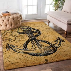 Anchor Symbol 1 Rug Sport Decor Gift Floor Decor Living Room Carpet Rug Area Rug - fc9a78747c5c