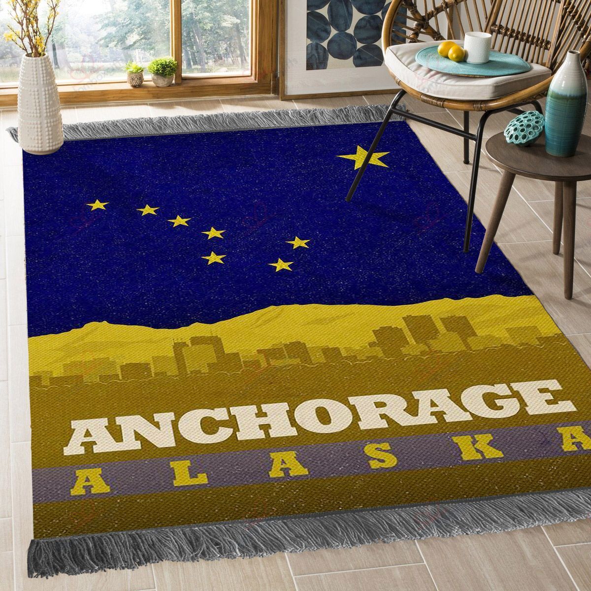 Anchorage Alaska Flag Rug Sport Decor Gift Floor Decor Living Room Carpet Rug Area Rug - d149e43f0071 Anchorage Alaska Flag Rug Sport Decor Gift Floor Decor Living Room Carpet Rug Area Rug - d149e43f0071