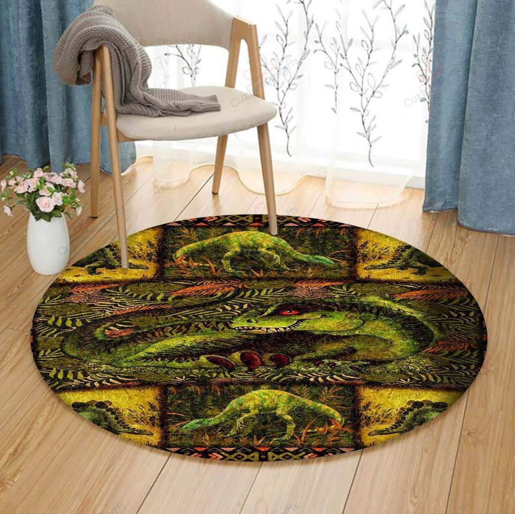 Ancient Dinosaur Round Carpet Floor Rug Living Room Bedroom Decor Round Area Rug Carpet Ancient Dinosaur Round Carpet Floor Rug Living Room Bedroom Decor Round Area Rug Carpet