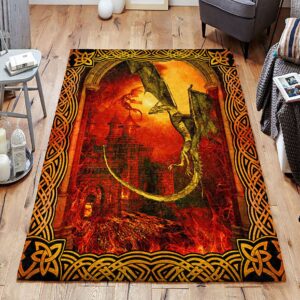Ancient Dragon Rug Sport Decor Gift Floor Decor Living Room Carpet Rug Area Rug - 0defbce90347
