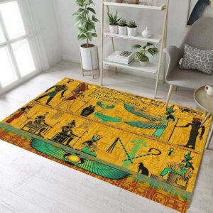 Ancient Egypt Pattern 1 Rug Sport Decor Gift Floor Decor Living Room Carpet Rug Area Rug - de3481773994