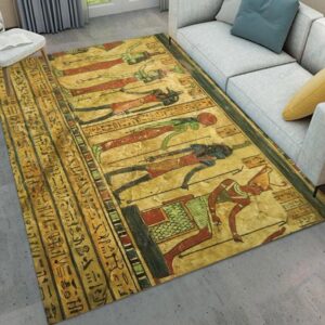 Ancient Egyptian Royalty Childrens Rug Sport Decor Gift Floor Decor Living Room Carpet Rug Area Rug - d3a0e000f9dc