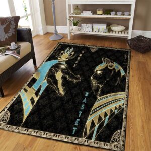 Ancient Egyptian Sobek Bastet Gods Rug Sport Decor Gift Floor Decor Living Room Carpet Rug Area Rug - bef5cd14277b