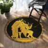 Ancient Greek 1 Round Carpet Floor Rug Living Room Bedroom Decor Round Area Rug Carpet
