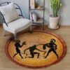 Ancient Greek 2 Round Carpet Floor Rug Living Room Bedroom Decor Round Area Rug Carpet