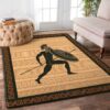 Ancient Greek Black Warrior Rug Sport Decor Gift Floor Decor Living Room Carpet Rug Area Rug - 0365cef4a6f2