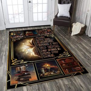 And Into The Book Store I Go Reading Rug Sport Decor Gift Floor Decor Living Room Carpet Rug Area Rug - a10a5d625540