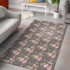 Angel Floral Print Pattern Rug Sport Decor Gift Floor Decor Living Room Carpet Rug Area Rug - cd342fa1380f