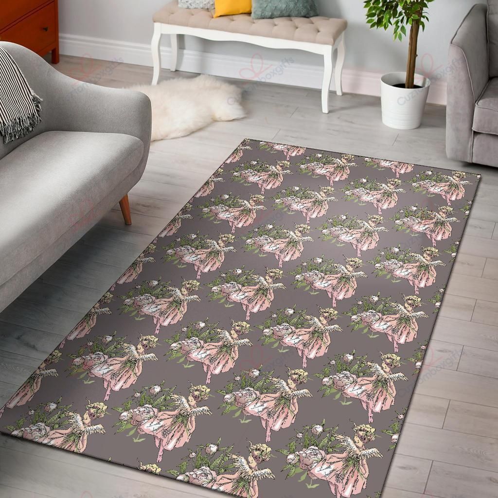 Angel Floral Print Pattern Rug Sport Decor Gift Floor Decor Living Room Carpet Rug Area Rug - cd342fa1380f Angel Floral Print Pattern Rug Sport Decor Gift Floor Decor Living Room Carpet Rug Area Rug - cd342fa1380f