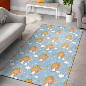 Angel Pattern 5 Rug Sport Decor Gift Floor Decor Living Room Carpet Rug Area Rug - b9ee638ac7e6