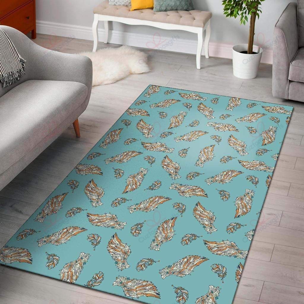 Angel Wings Rug Sport Decor Gift Floor Decor Living Room Carpet Rug Area Rug - fdb7154b445a Angel Wings Rug Sport Decor Gift Floor Decor Living Room Carpet Rug Area Rug - fdb7154b445a