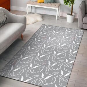 Angel Wings Pattern 1 Rug Sport Decor Gift Floor Decor Living Room Carpet Rug Area Rug - 37bb7c2f86cd