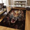 Angry Tiger Rug Sport Decor Gift Floor Decor Living Room Carpet Rug Area Rug - f889c637139f
