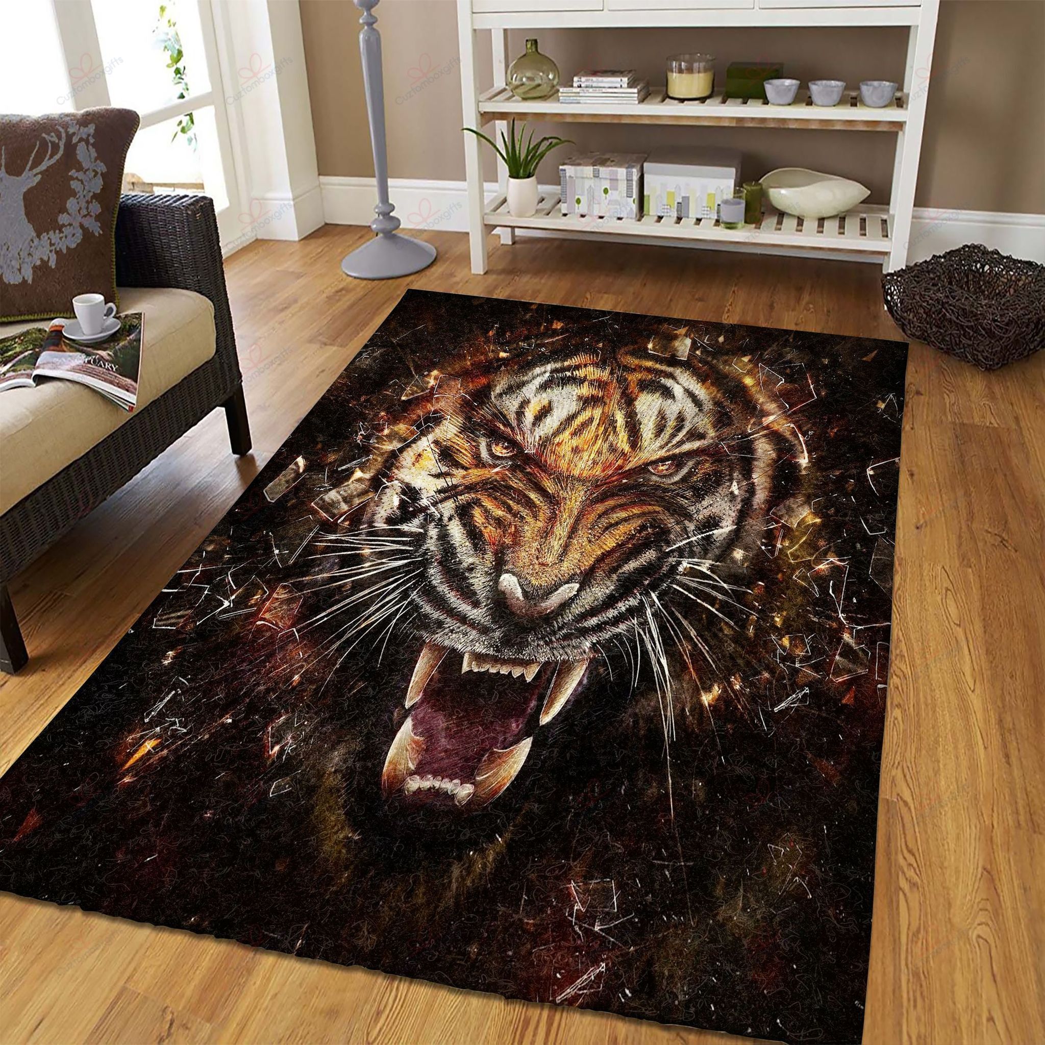 Angry Tiger Rug Sport Decor Gift Floor Decor Living Room Carpet Rug Area Rug - f889c637139f Angry Tiger Rug Sport Decor Gift Floor Decor Living Room Carpet Rug Area Rug - f889c637139f