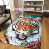 Angry Tiger Rug Sport Decor Gift Floor Decor Living Room Carpet Rug Area Rug - 4611dc1041f5