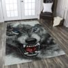 Angry Wolf Rug Sport Decor Gift Floor Decor Living Room Carpet Rug Area Rug - 57aa9d6141d5