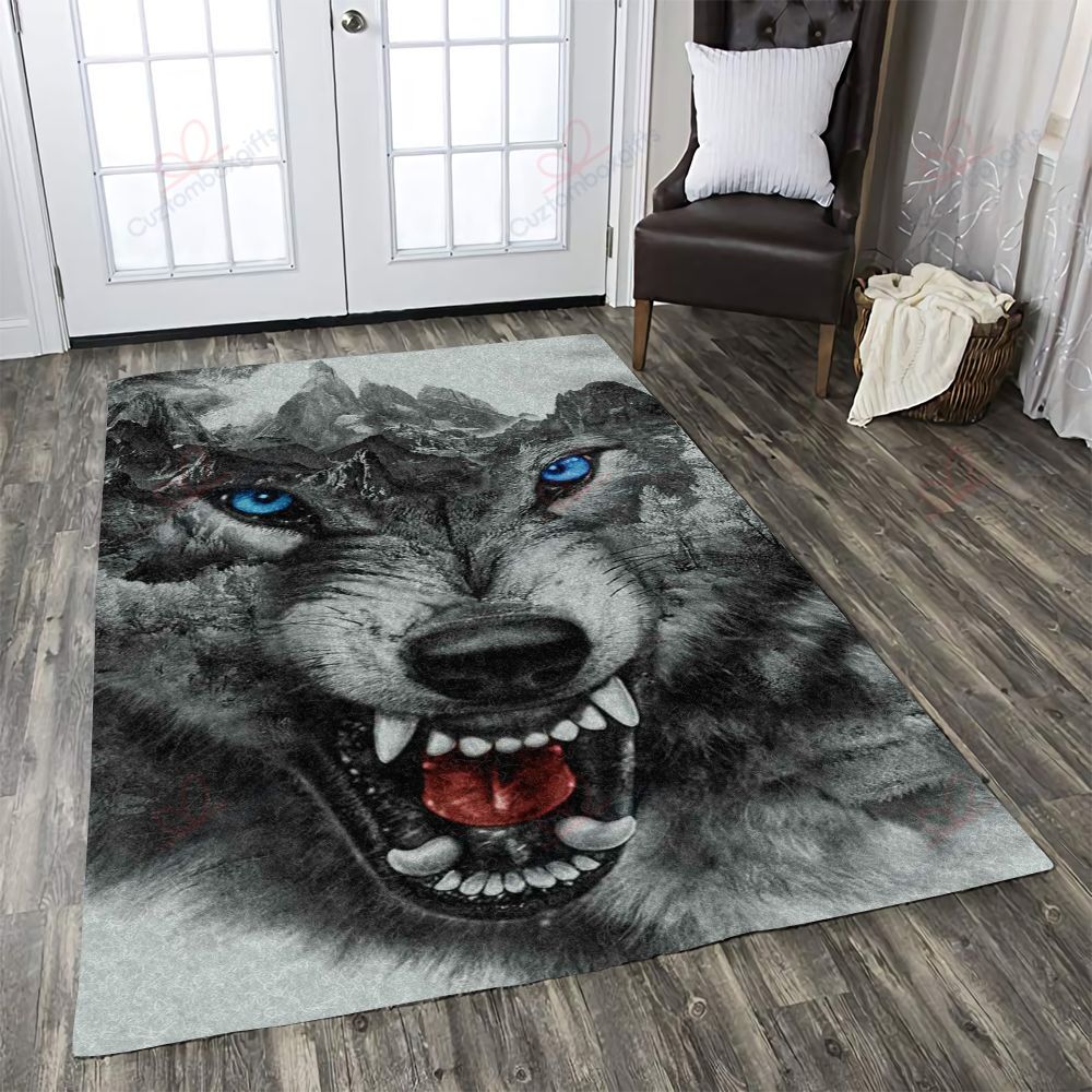 Angry Wolf Rug Sport Decor Gift Floor Decor Living Room Carpet Rug Area Rug - 57aa9d6141d5 Angry Wolf Rug Sport Decor Gift Floor Decor Living Room Carpet Rug Area Rug - 57aa9d6141d5